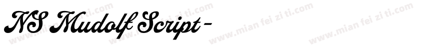 NS Mudolf Script字体转换